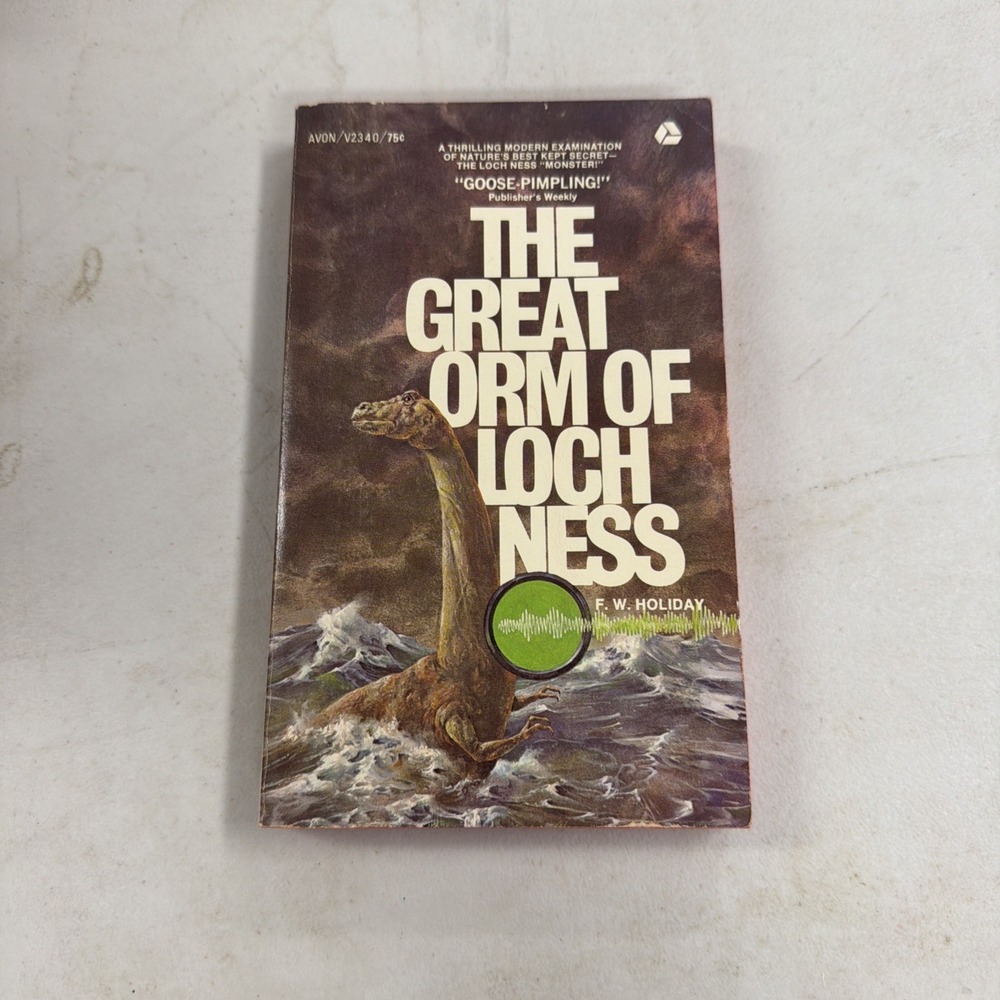 The Great Orm of Loch Ness F.W. Holiday Paperback 1970 Avon V2340 Cryptozoology